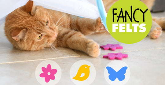 Fancy Felt Toys 3 (flower, bird, butterfly) On sale!